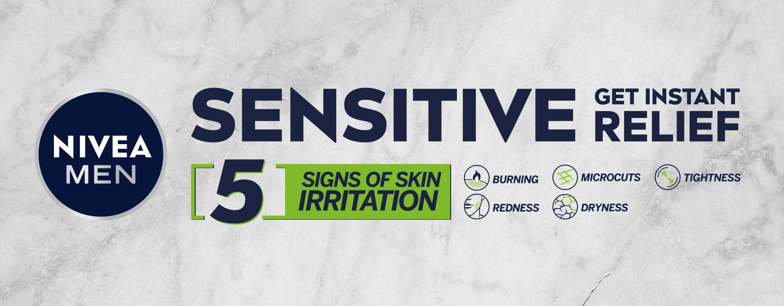 Sensitive 5 signs of irritation