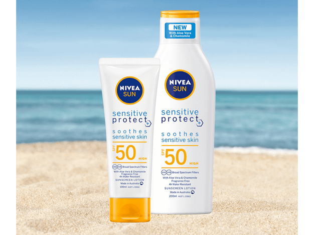 Nivea sun sensitive protect soothes sensitive skin