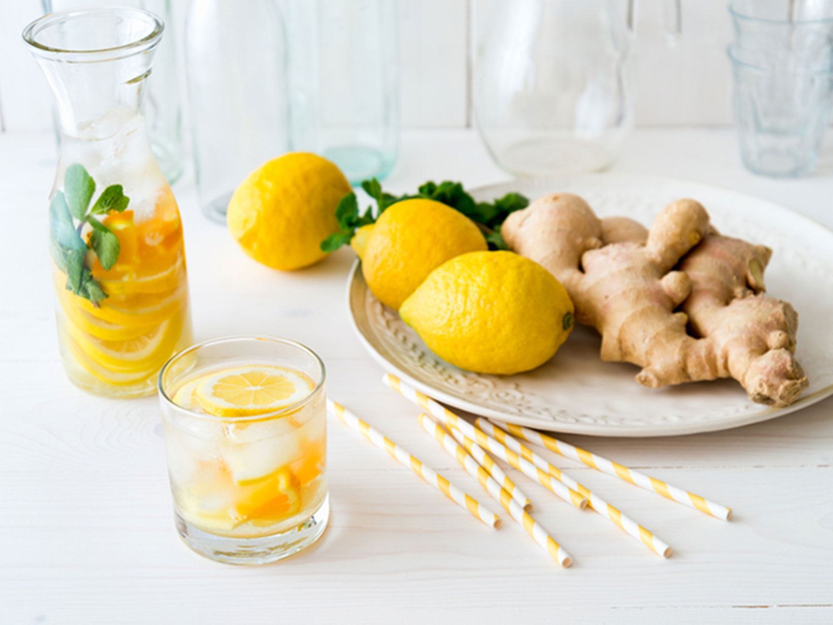лимони и джинджифил за детокс за тялото