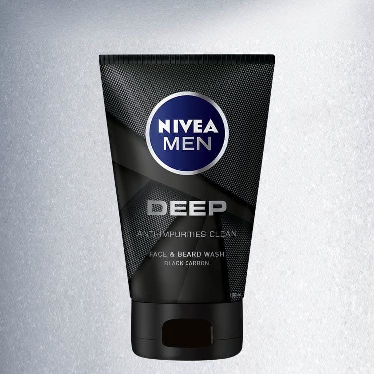 NIVEA MEN Deep Почистващ гел за лице и брада