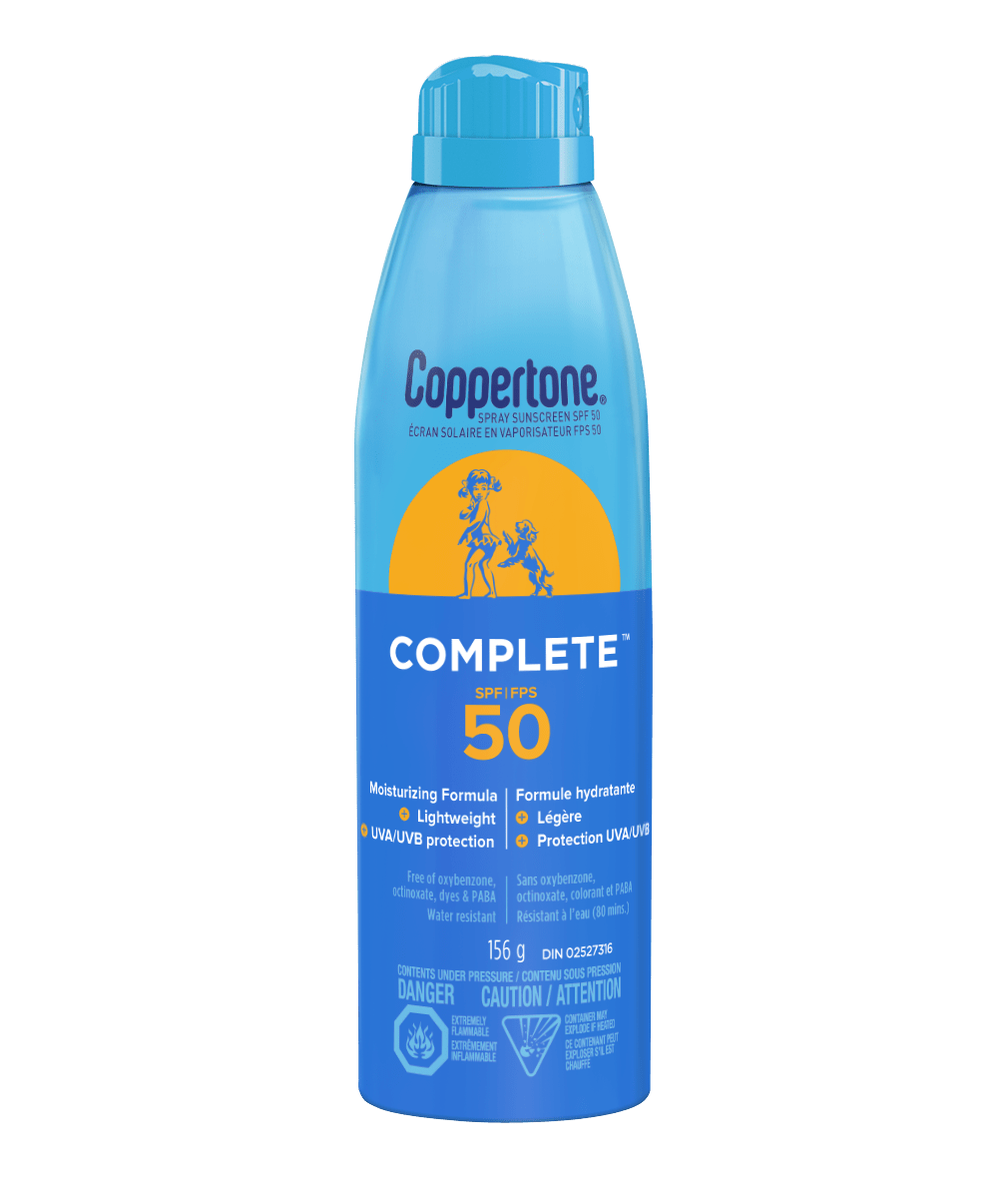 Coppertone Complete® Écran Solaire en vaporisation continue FPS 50