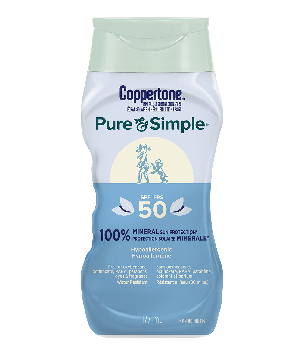 Coppertone® Écran Solaire Minéral En Lotion Pure & Simple FPS50