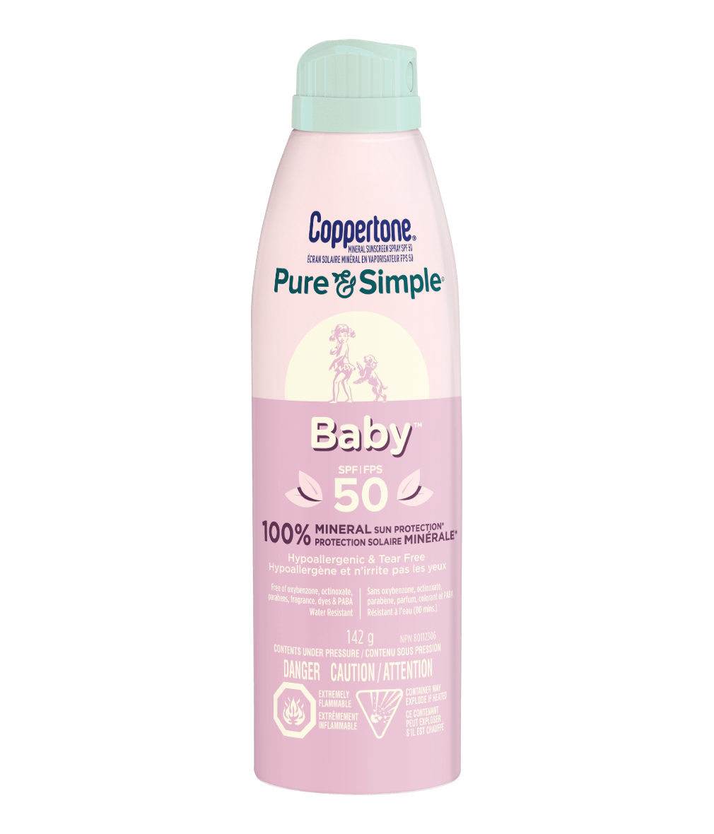 Coppertone® Pure & Simple Mineral Baby Sunscreen Spray SPF 50
