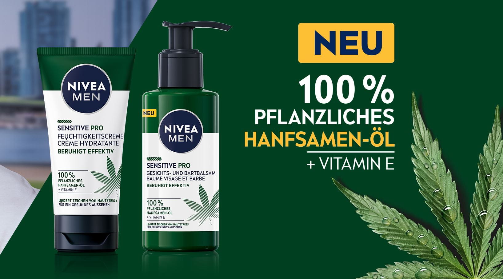 NIVEA MEN Sensitive Pro mit 100% pflanzlichem Handsamen-Öl und Vitamin E
