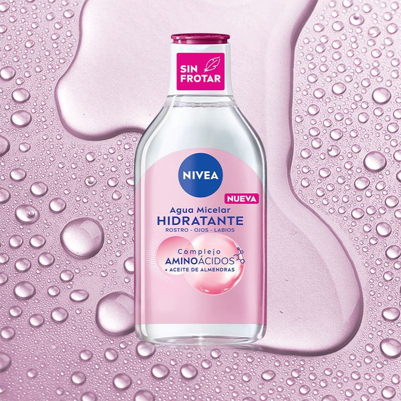 Agua Micelar Hidratante, Agua Micelar Bifásica Expert, Agua Micelar Suavizante 100 ml