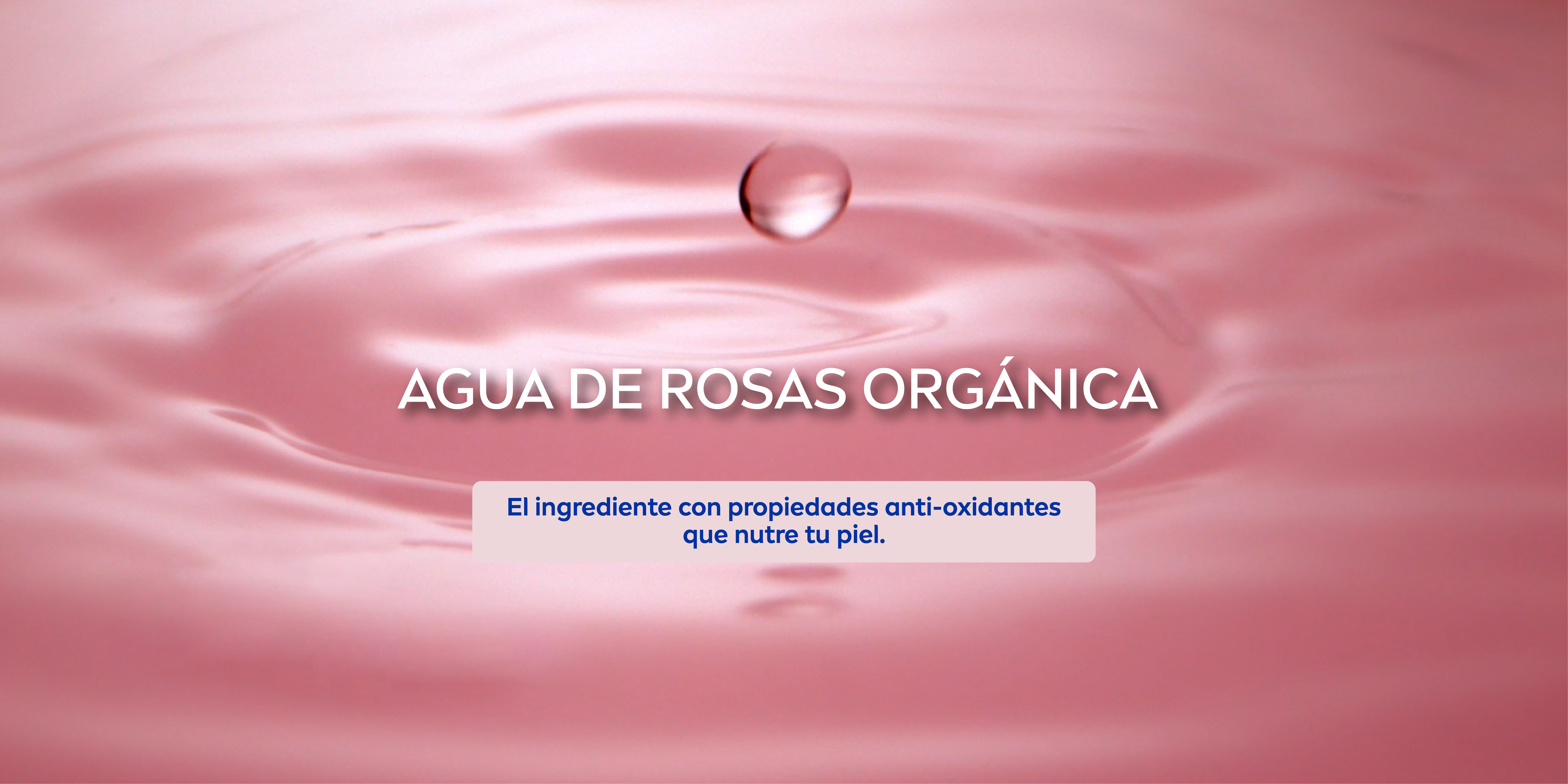 Gota de agua de rosas orgánica NIVEA