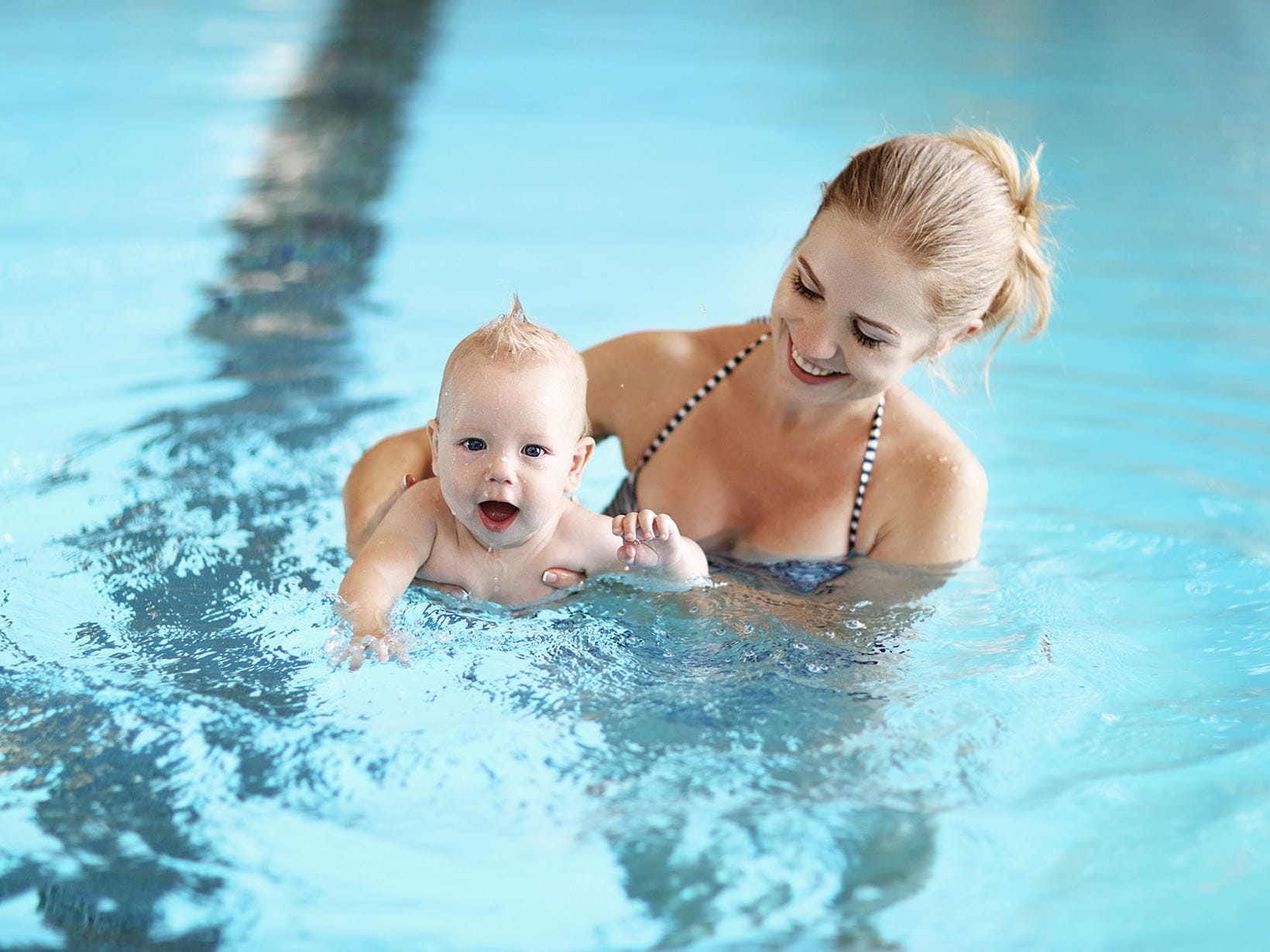 plavání s miminkem