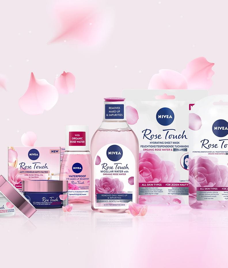 NIVEA Rose touch péče s organickou růžovou vodou