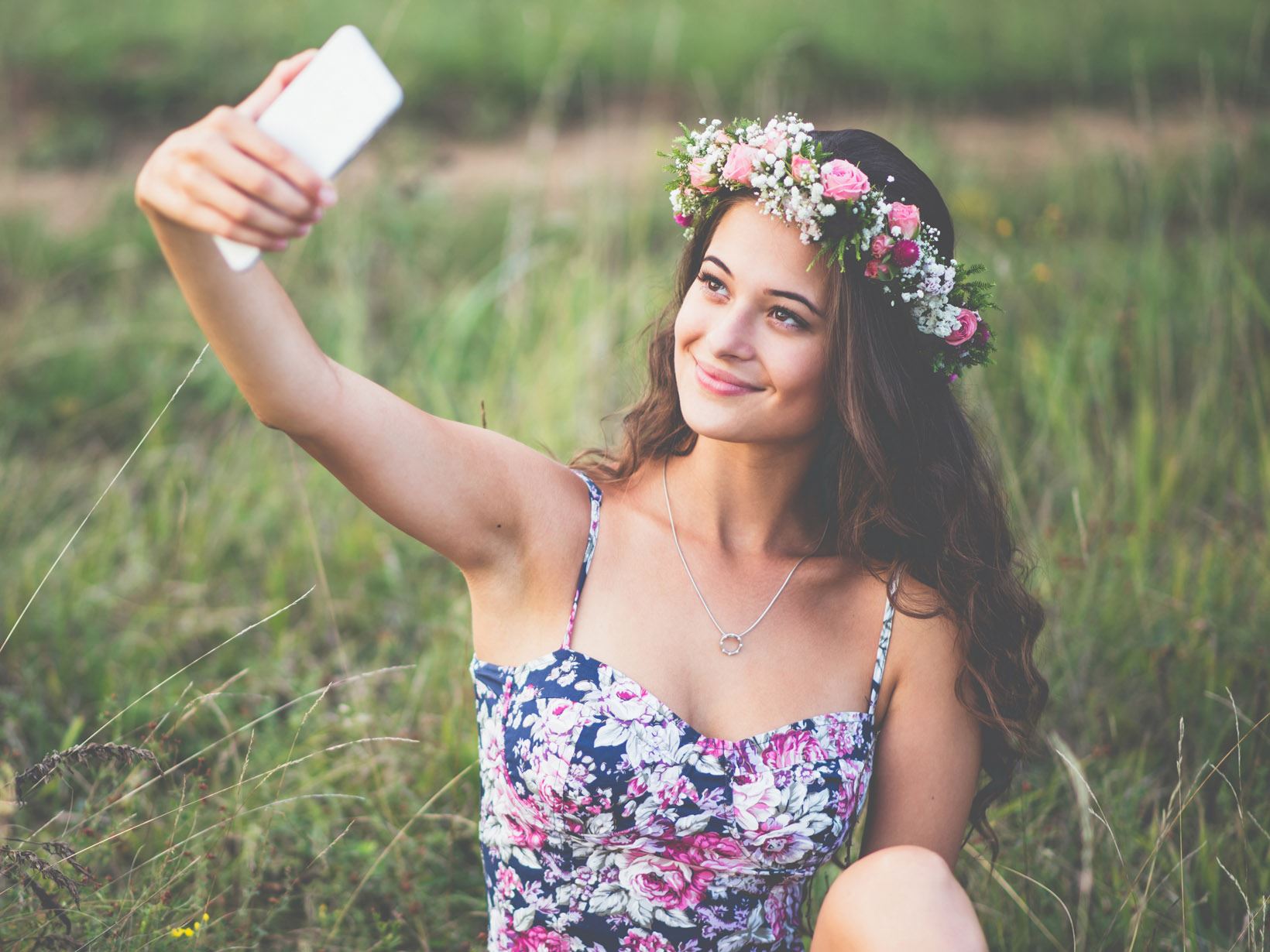 Festivalguide Selfie-tauglicher Blumenkranz als Ergebnis