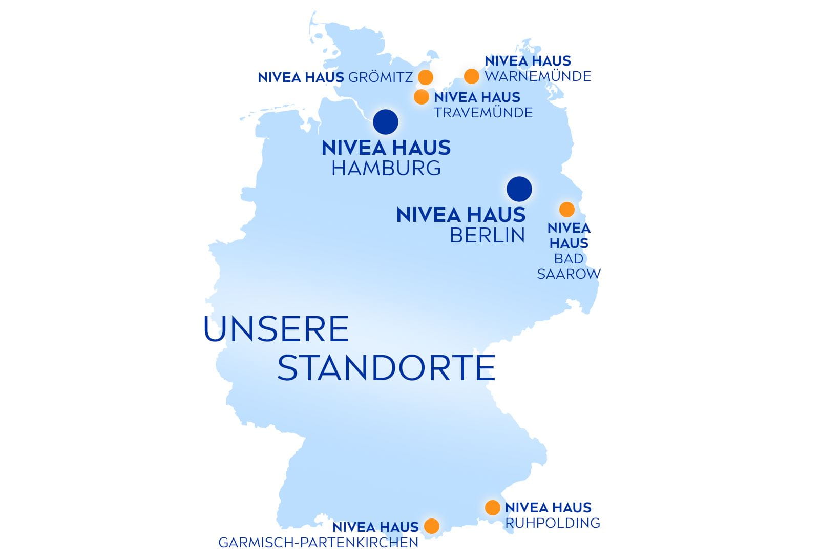 NIVEA Haus Standorte Berlin & Hamburg