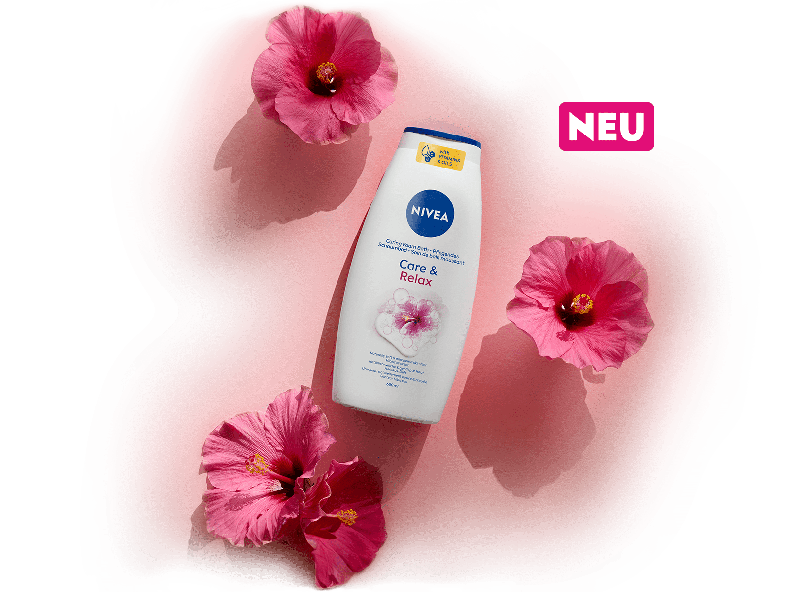 Das neue NIVEA Care & Relax Schaumbad