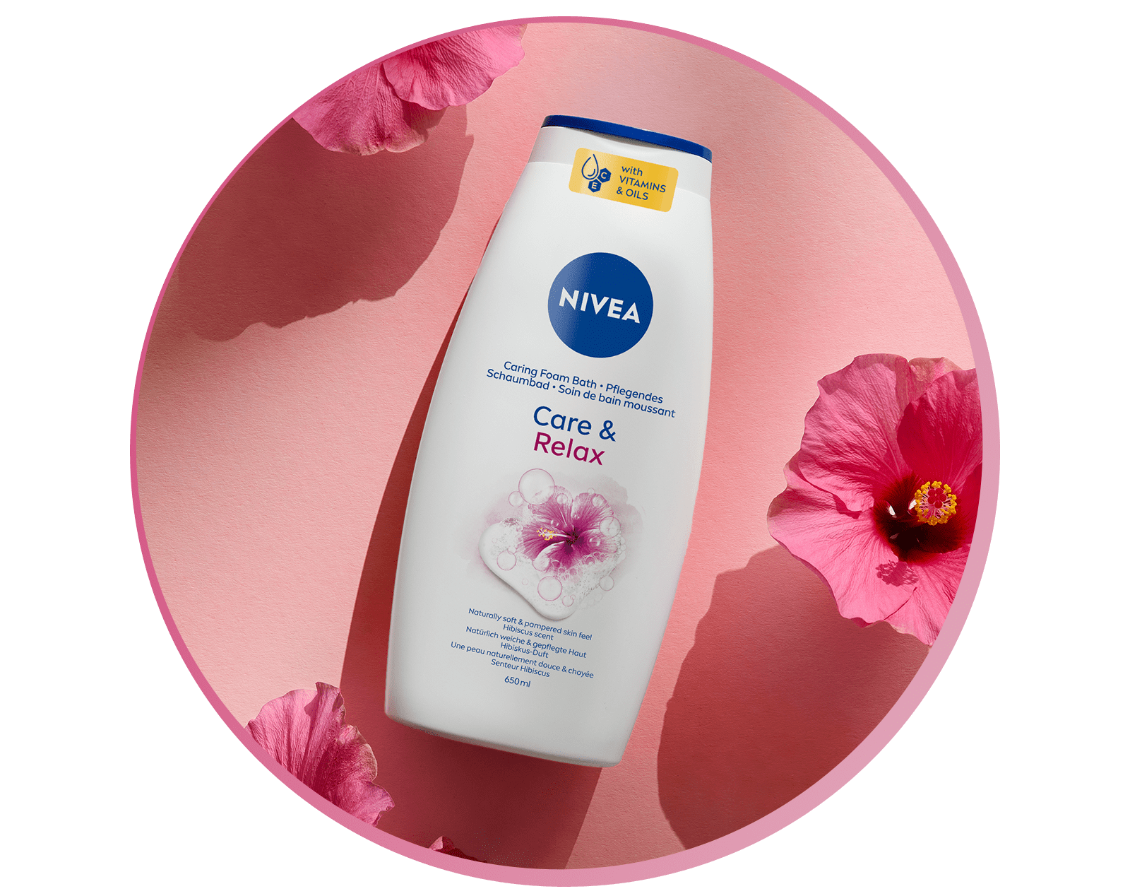 Das neue NIVEA Care & Relax Schaumbad