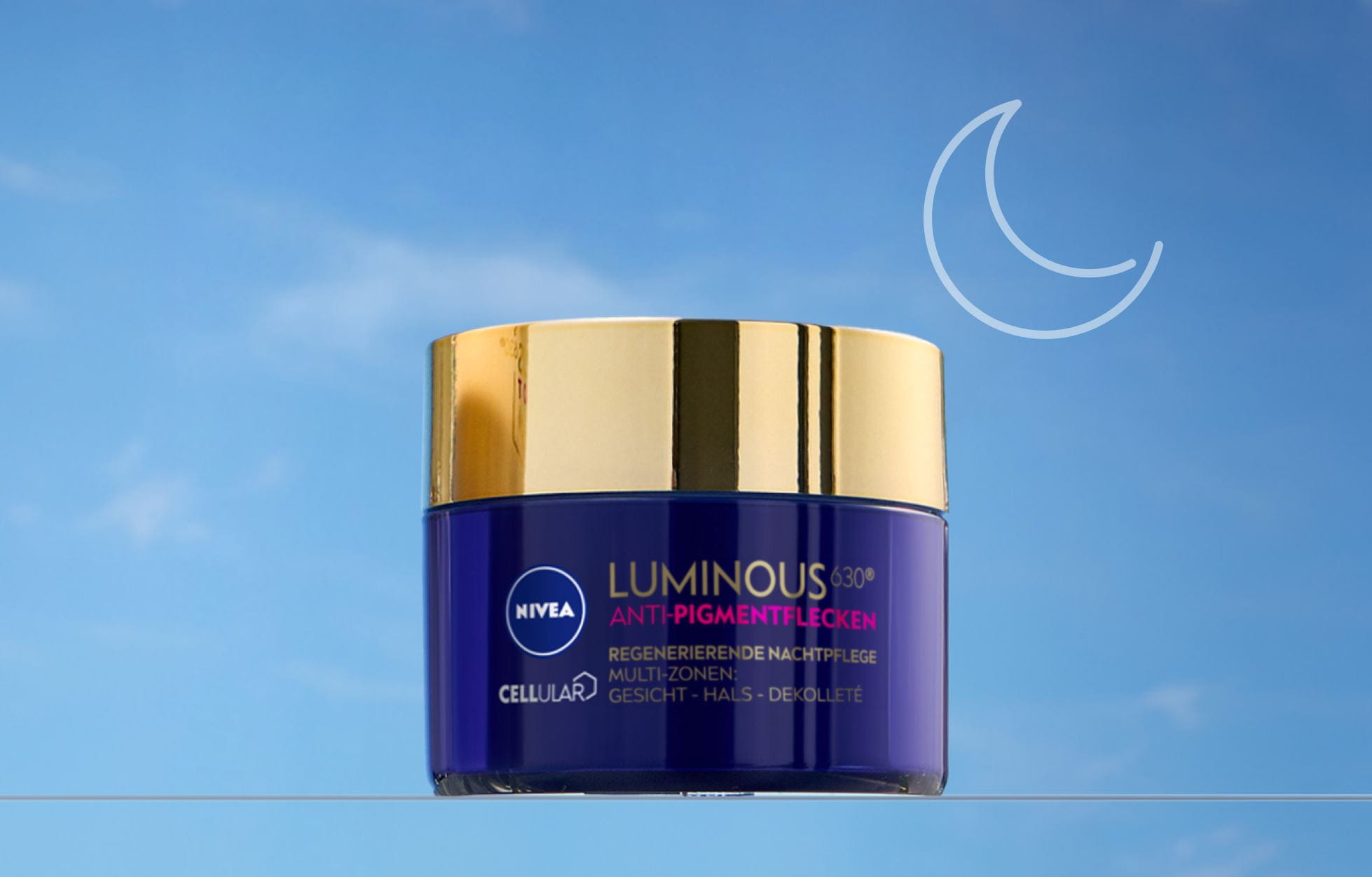 LUMINOUS630® Anti-Pigmentflecken Nachtpflege als Bestandteil der LUMINOUS630®-Hautpflegeroutine.