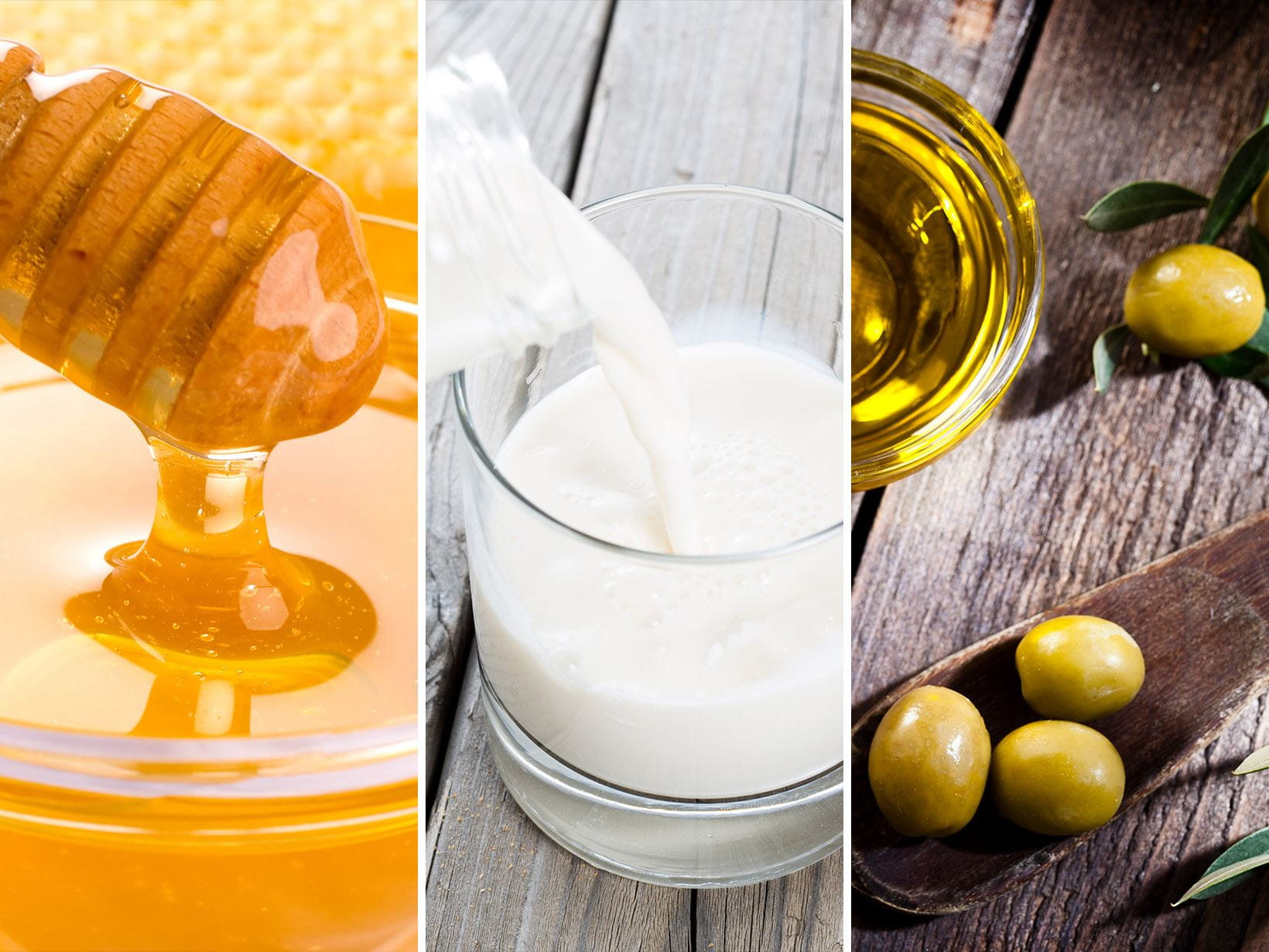 Fußbad mit Honig, Milch und Olivenöl