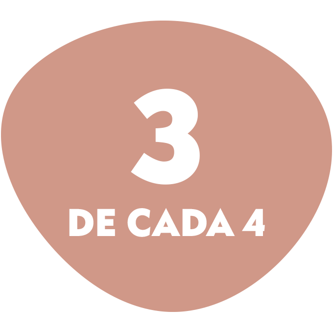 3 DE CADA 4