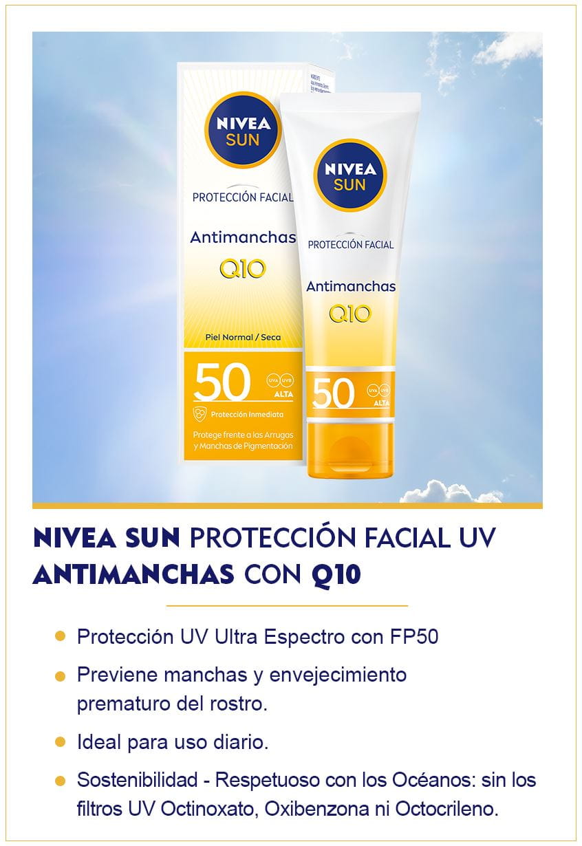 NIVEA SUN Protección Facial UV Antimanchas & Antiedad Q10