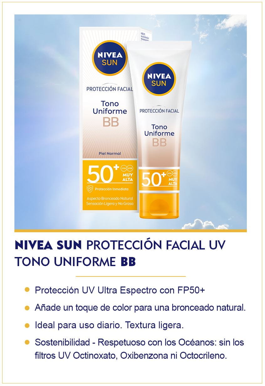 NIVEA SUN Protección Facial UV BB Tono Uniforme