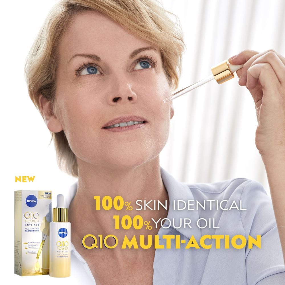 q10 power 60+ multi-action pampering oil