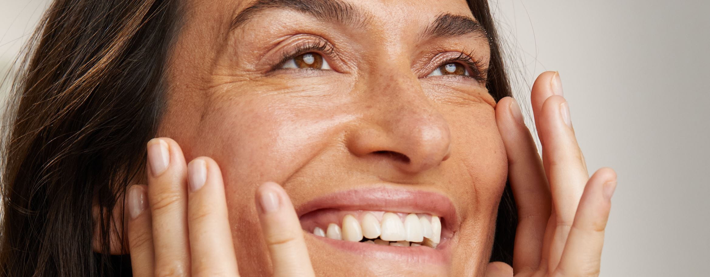 woman using Nivea face creams