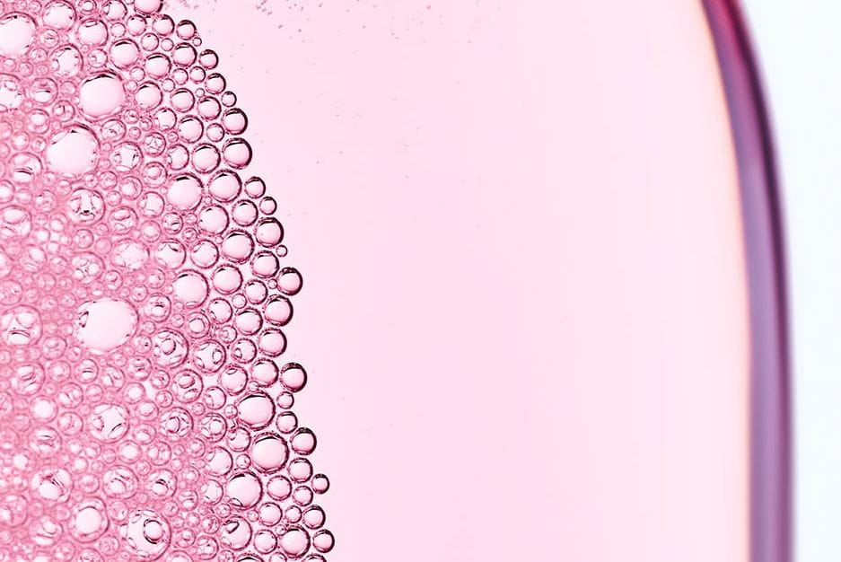 rose micellar water texture image