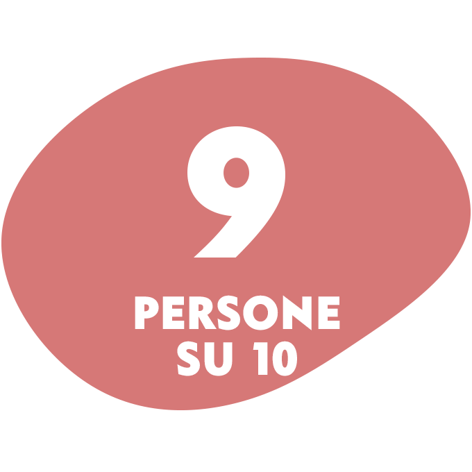 9 PERSONE SU 10