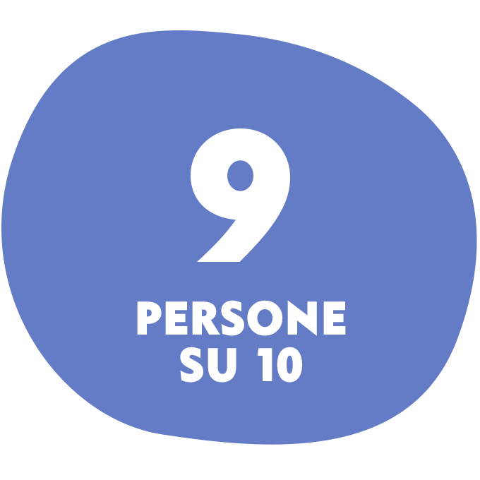 9 PERSONE SU 10