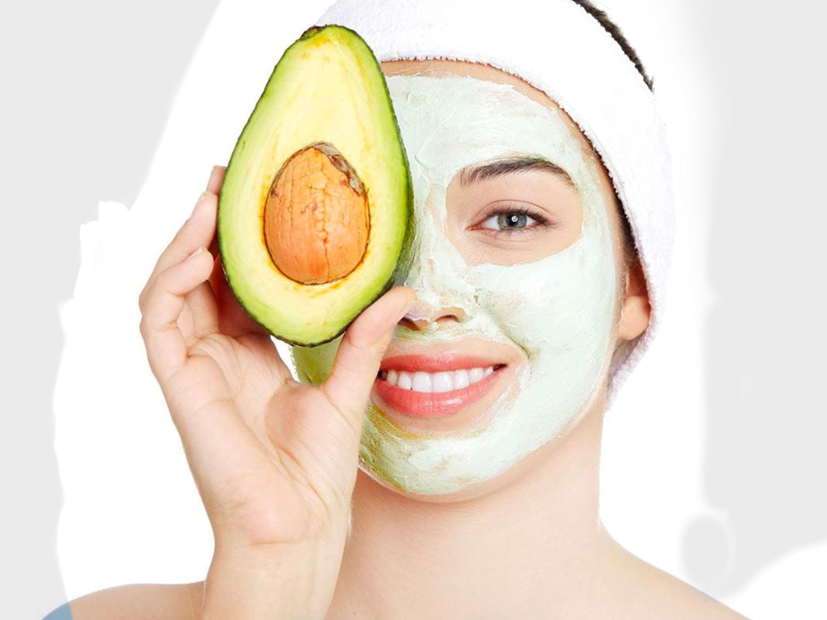 Maschera viso con avocado