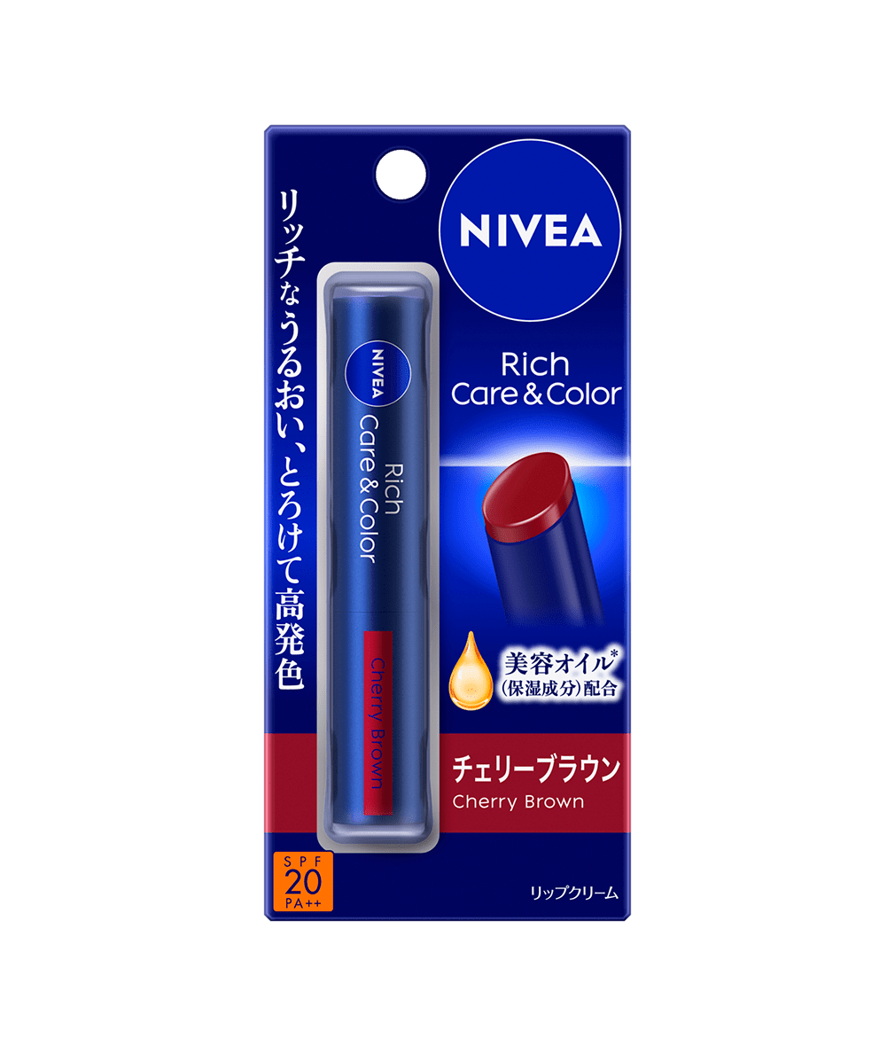 ニベア リッチケア＆カラーリップ チェリーブラウン - NIVEA