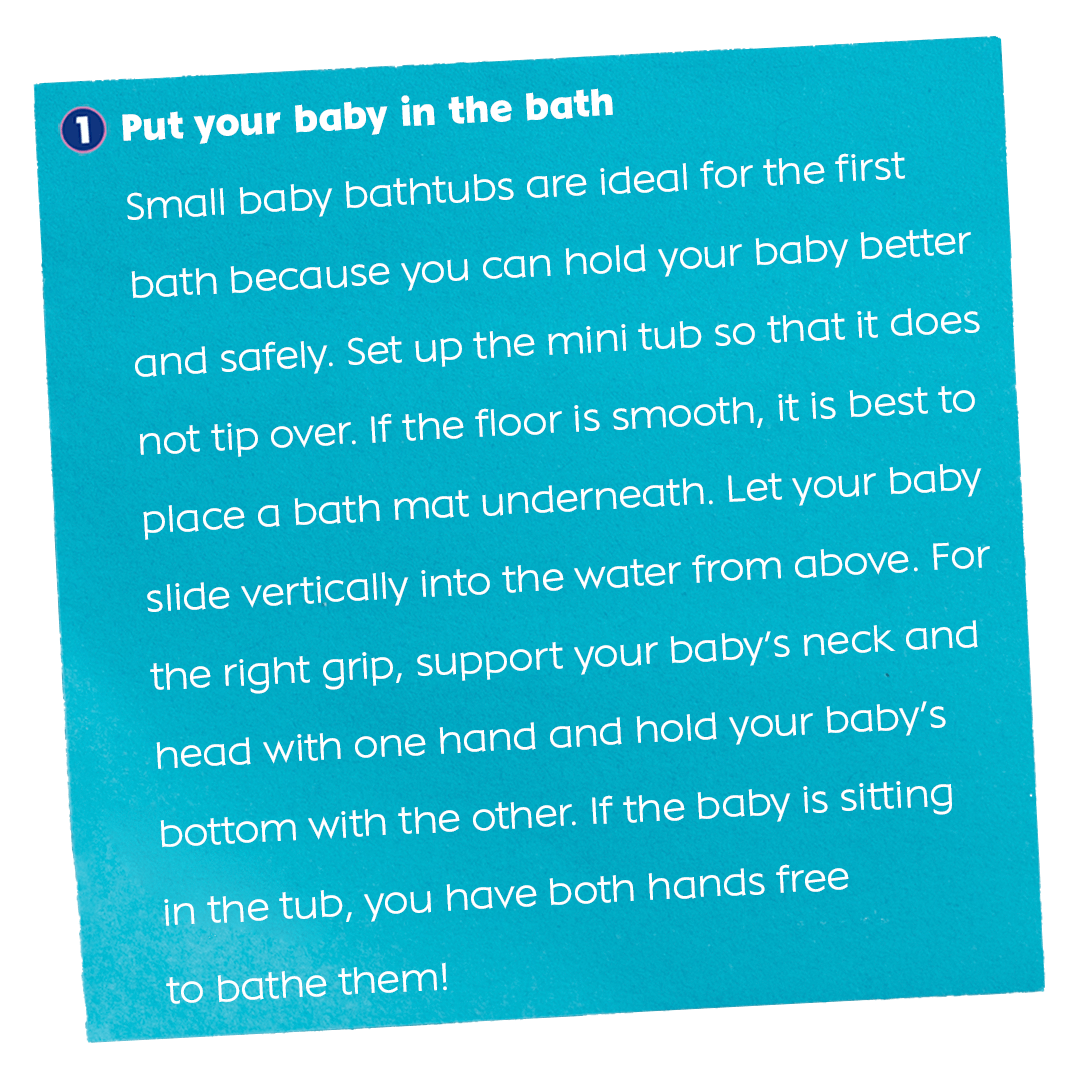 Put your baby in the bath 