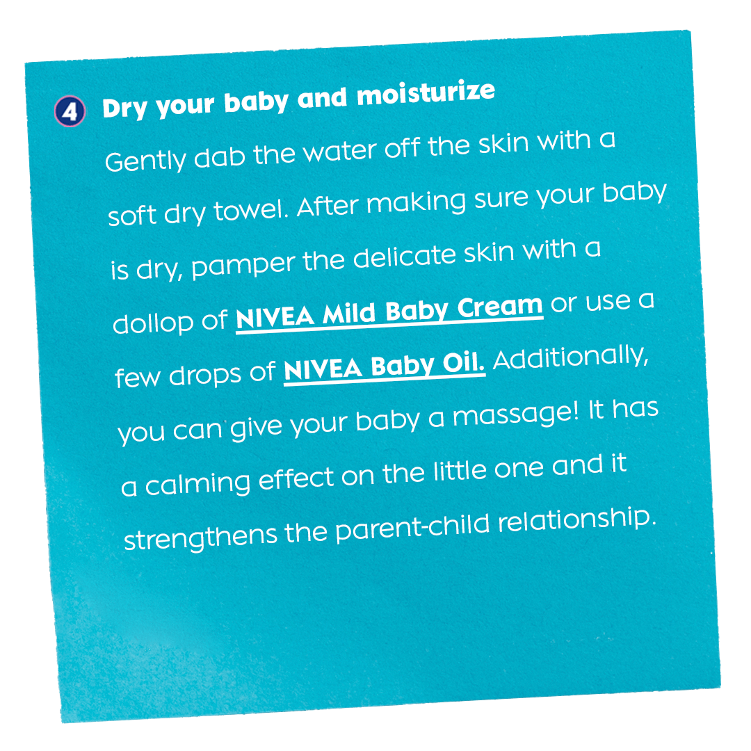 Dry your baby and moisturize 