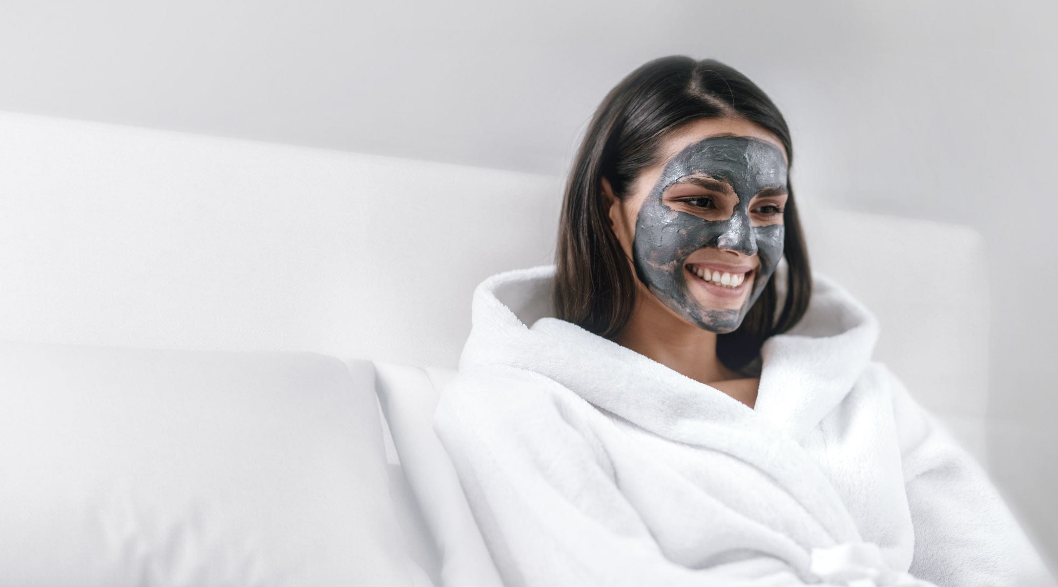 A Woman Wearing Facial Mask for Deep Cleansing her Skin