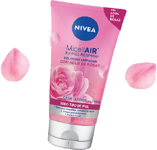 Gel limpiador facial agua de rosas