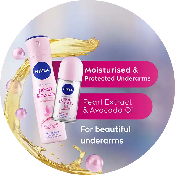 NIVEA PEARL AND BEAUTY DEODORANT WITH PEARL EXTRACT AND AVOCADO OIL