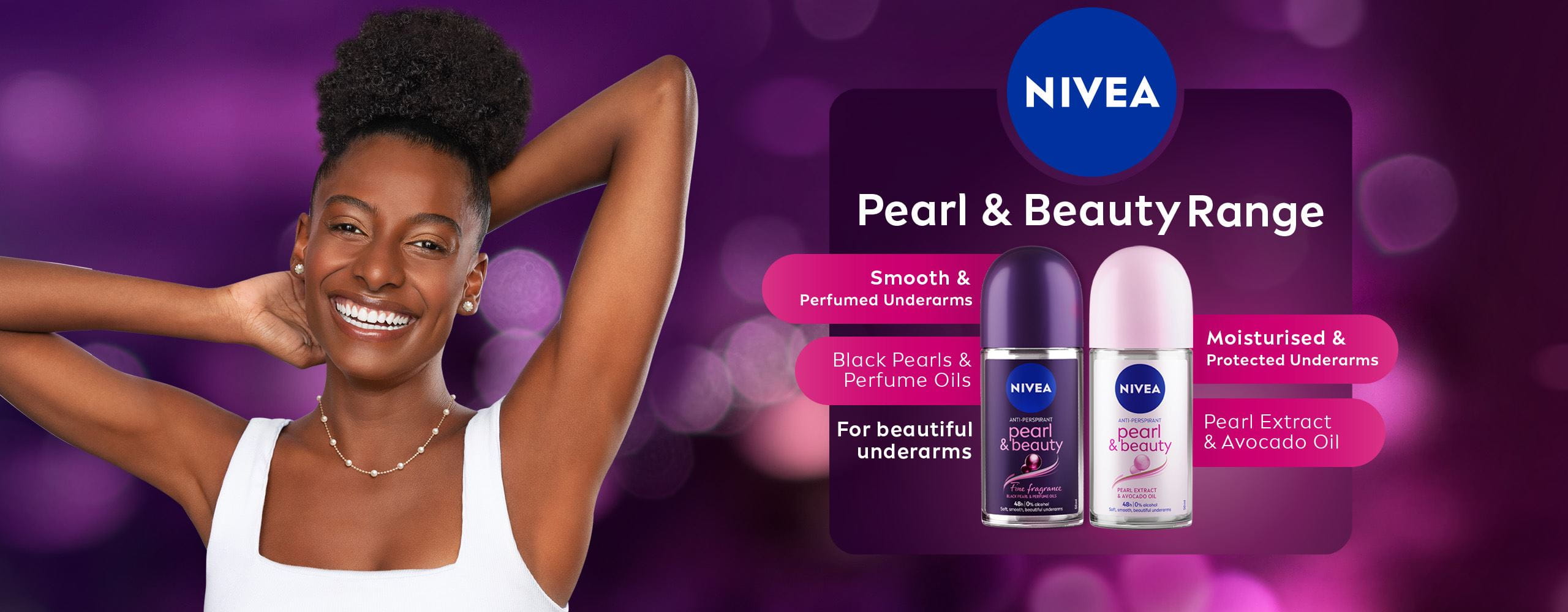 New NIVEA Pearl & Beauty Deodorant