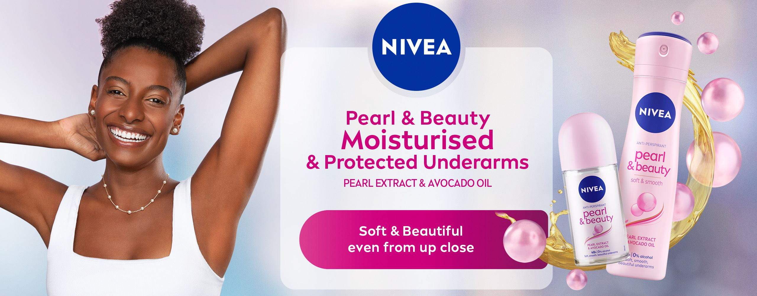 NIVEA Pearl & Beauty Deo with Pearl Extract and Avocado Oil