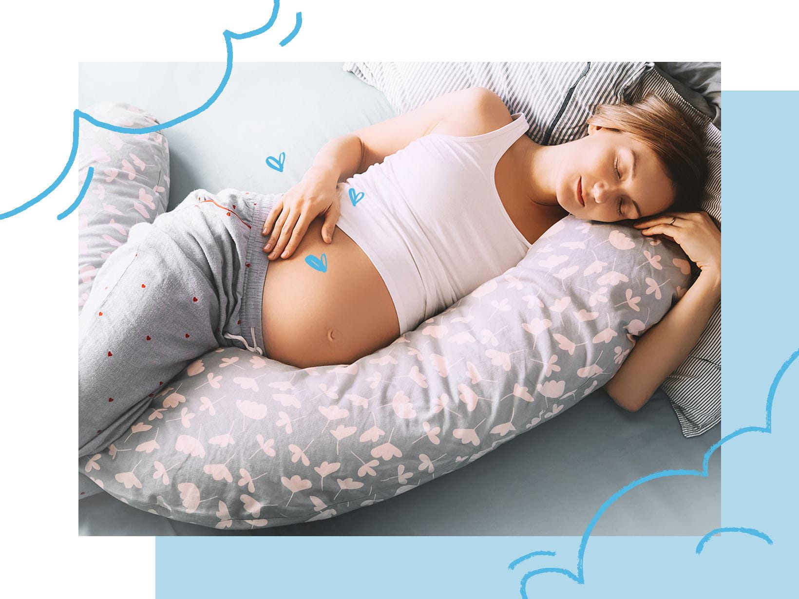 Ciąża – jak spać? Wykorzystaj poduszkę ciążową