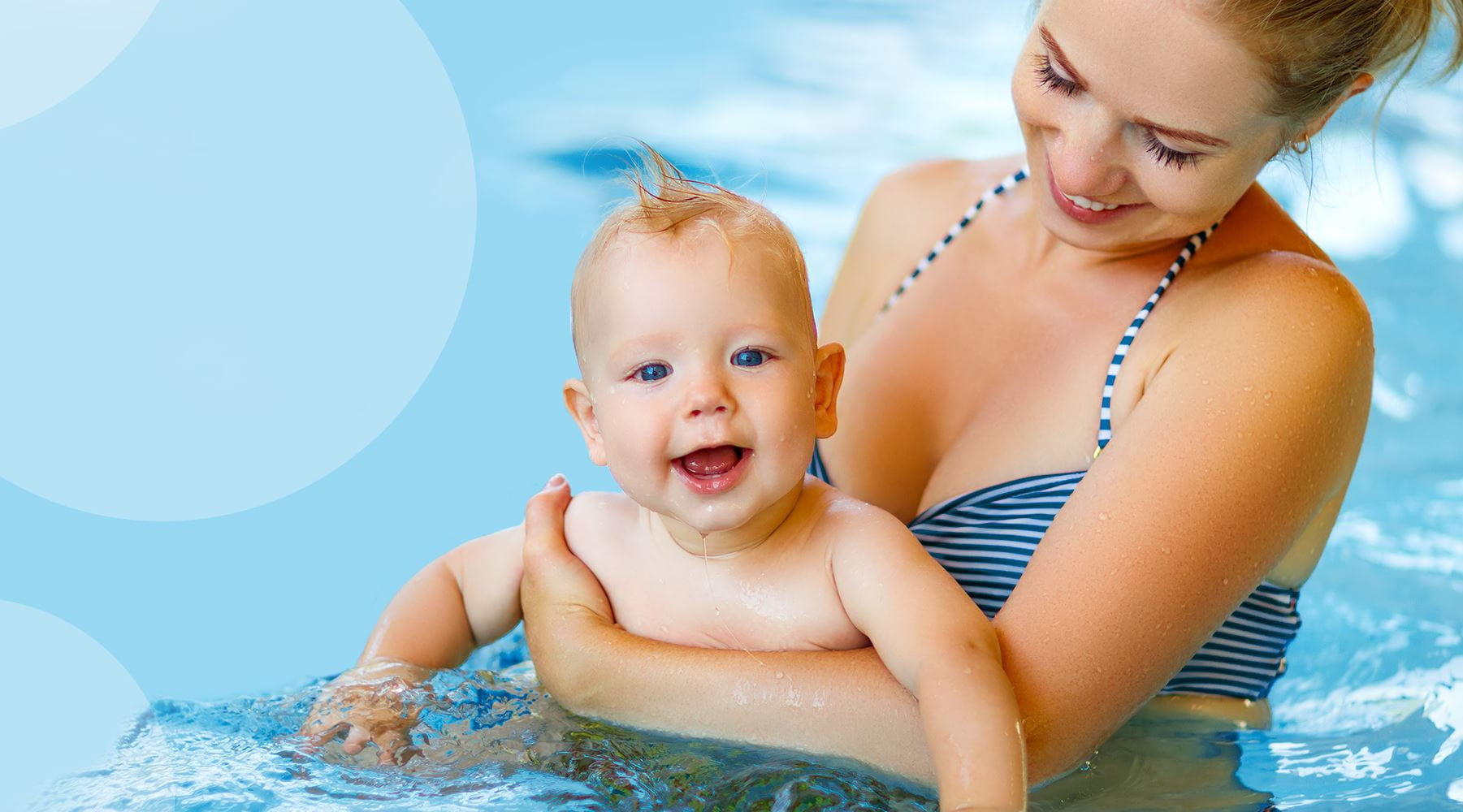 Nauka pływania dla niemowląt. Kiedy na basen z niemowlakiem?