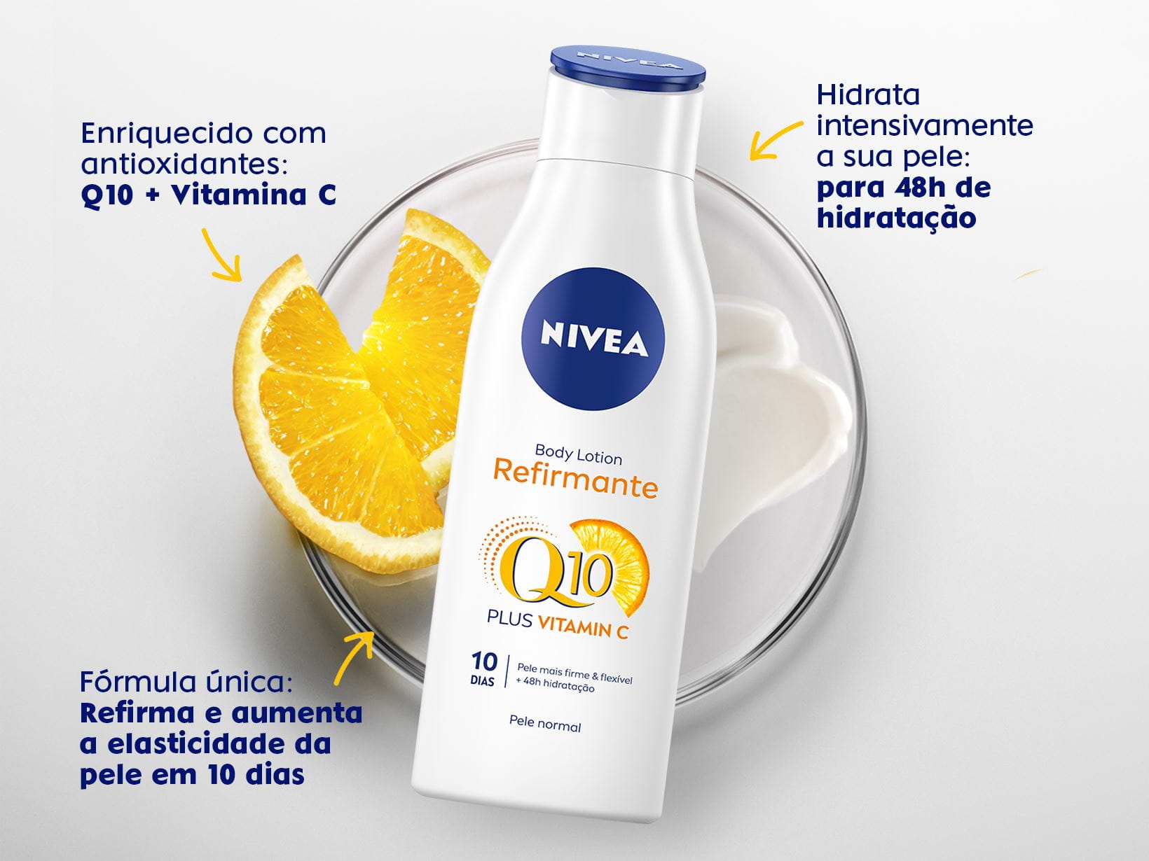 Creme Nivea Body Lotion Firming Q10 + Vitamica C