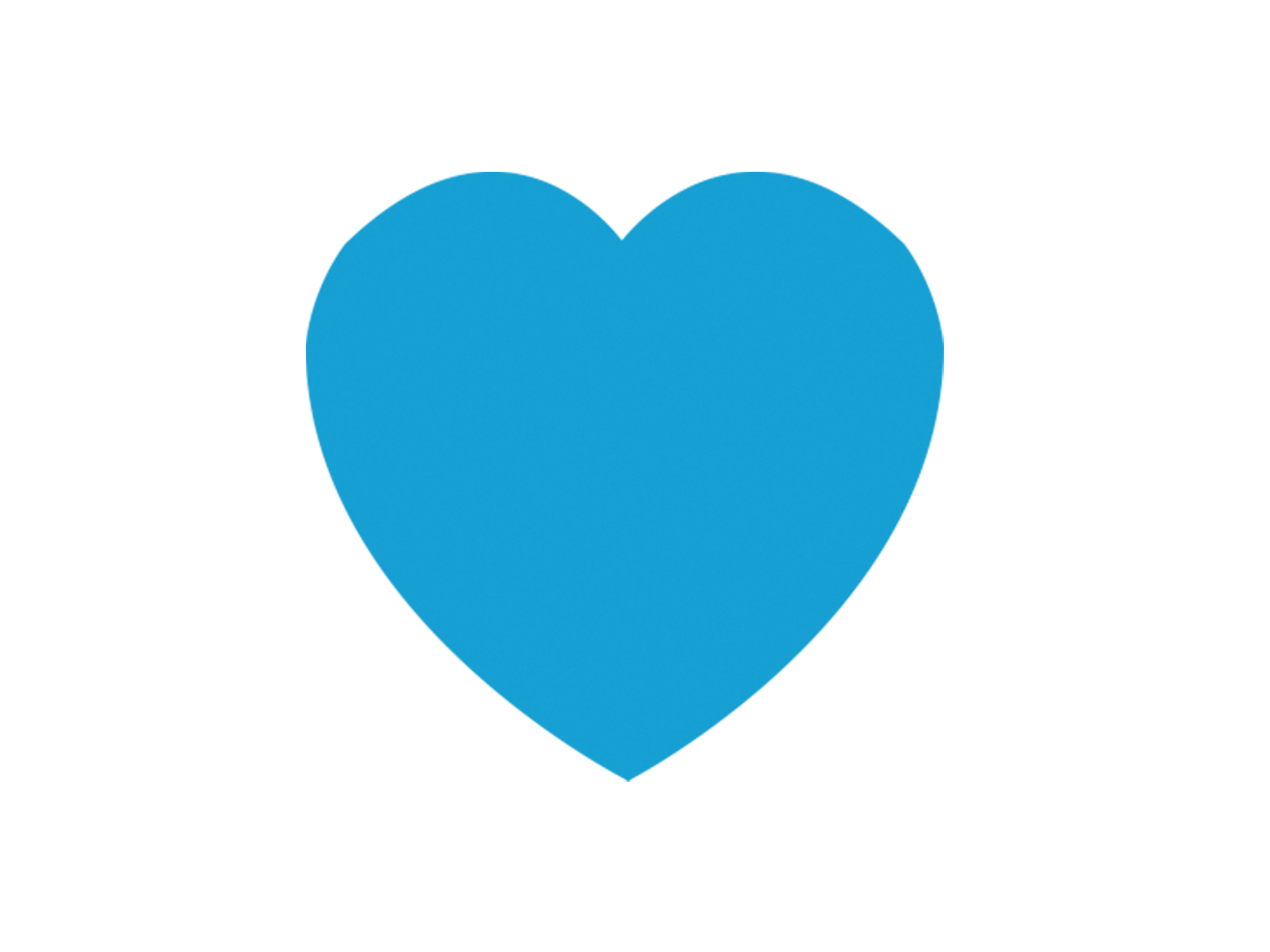 Coração azul ícone