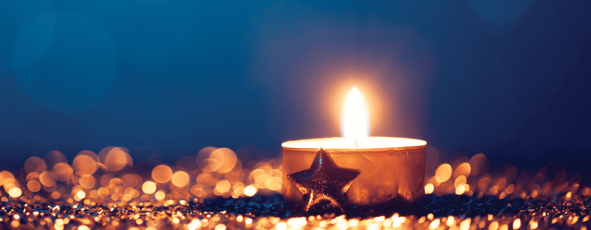 decoração de natal com velas