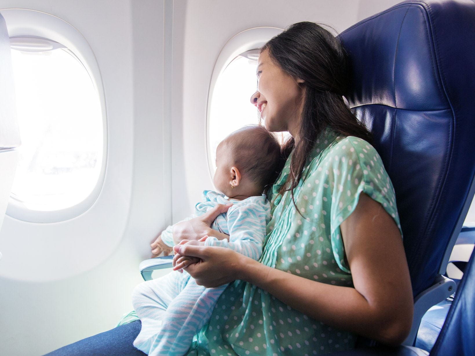 S bábätkom v lietadle