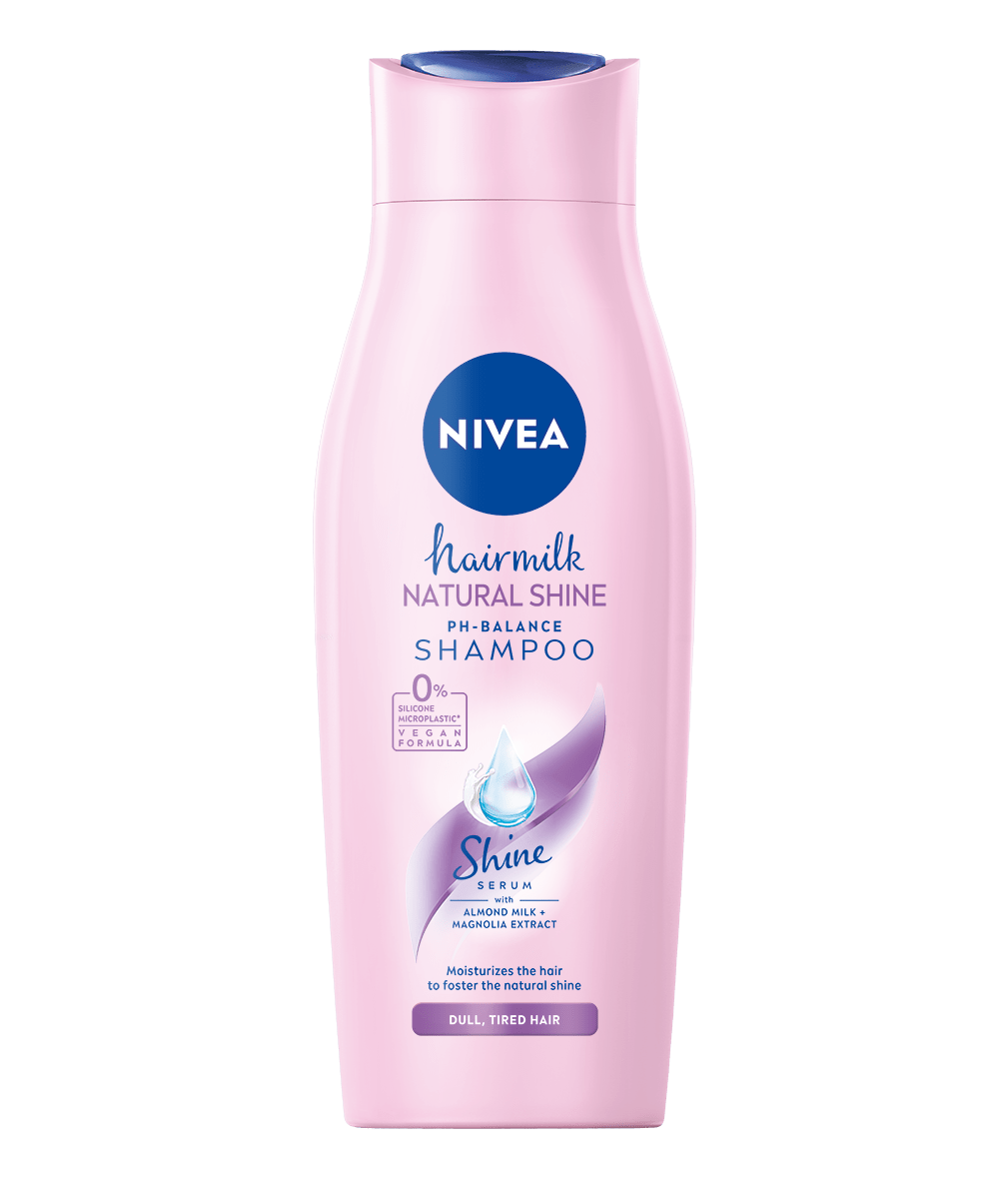 NIVEA Ošetrujúci šampón Hairmilk Natural Shine