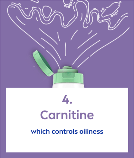 Carnitinewhich controls oiliness