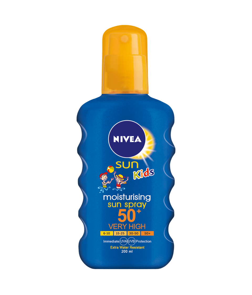 NIVEA SUN Kids Coloured Moisturising Sun Spray 200 ML SPF: 50+ - | Sun Care