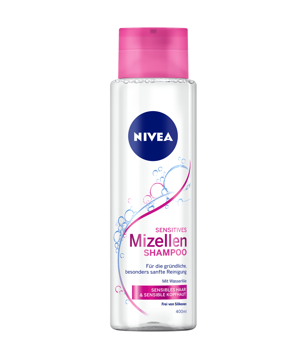 Spannungsgefuhlen Und Juckreiz Auf Der Kopfhaut Wird Vorgebeugt Sensitives Mizellen Shampoo Nivea