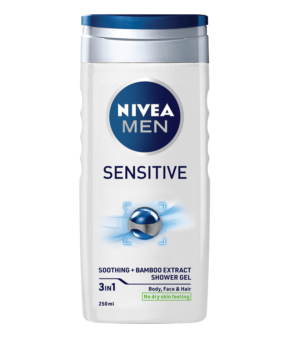 81079 Nivea Men Sensitive shower gel 250ml clean packshot