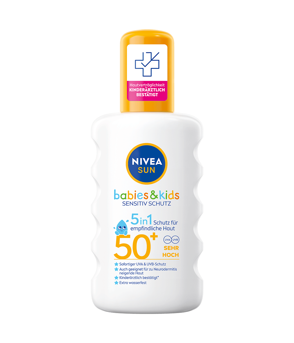 NIVEA SUN babies & kids Sensitiv Schutz 5in1 Spray LSF50+ 200 ml