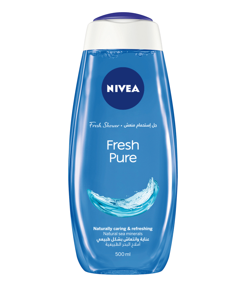 83633 Nivea Fresh Pure Shower gel 500ml clean packshot bi-lingual