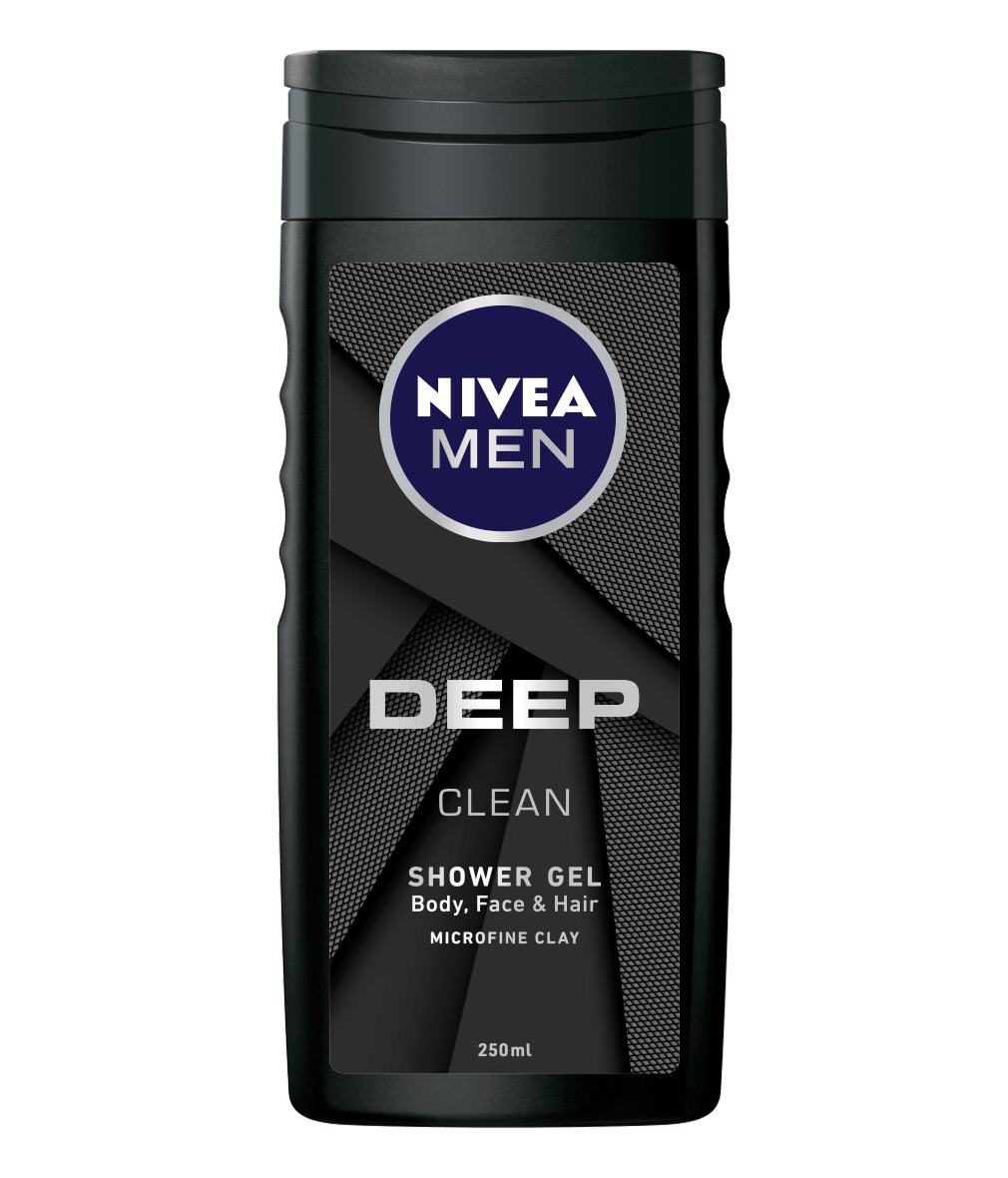 84086 Nivea Men Deep Clean shower gel 250ml clean packshot