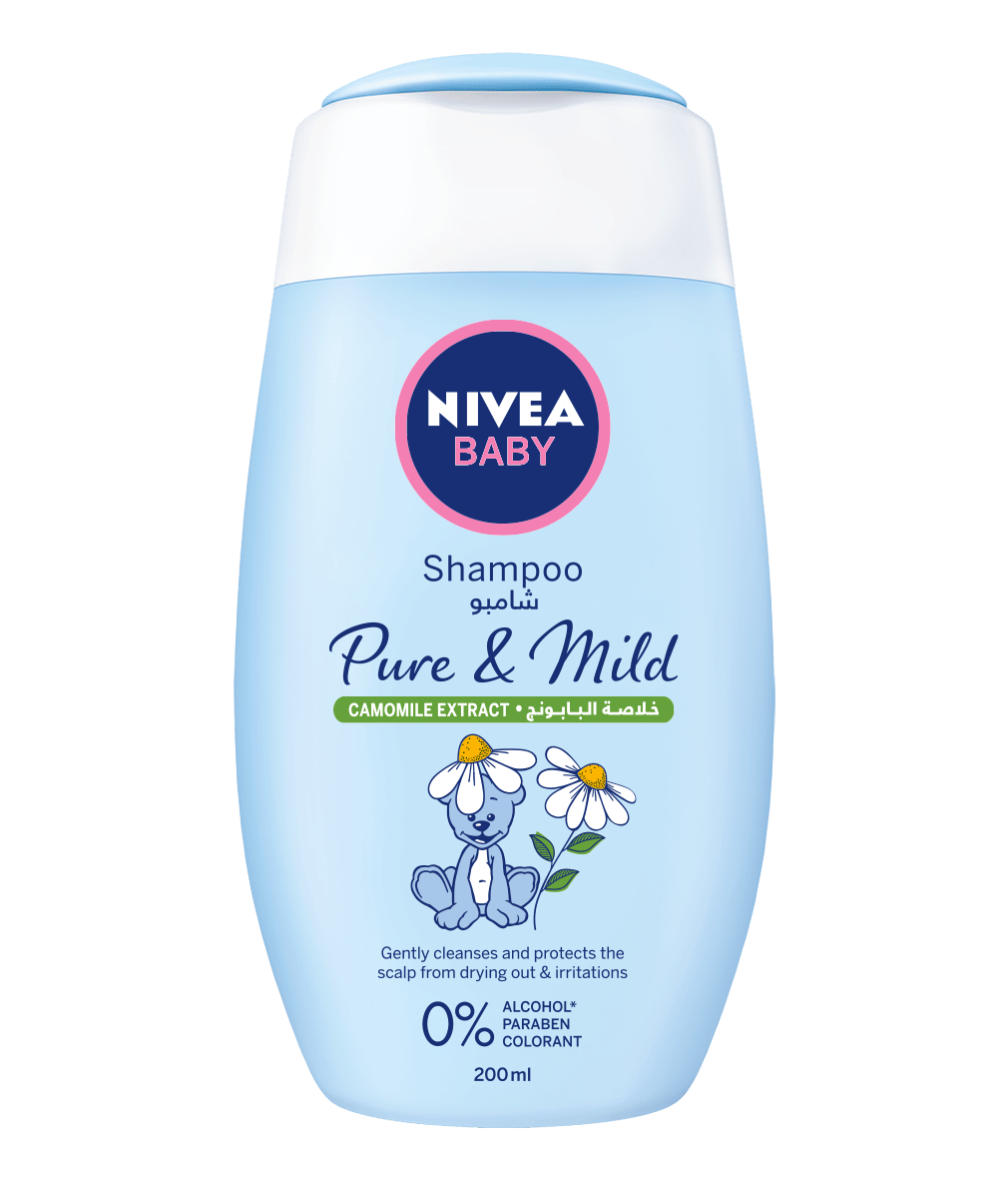 86150 Nivea Baby Pure & Mild Shampoo 200ml clean pack bi-lingual
